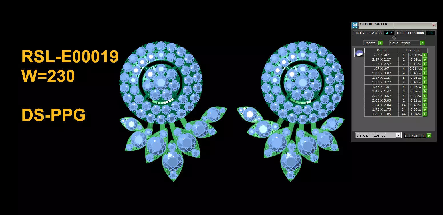 Fantastic Earring really popular in Asia Free 3D print model