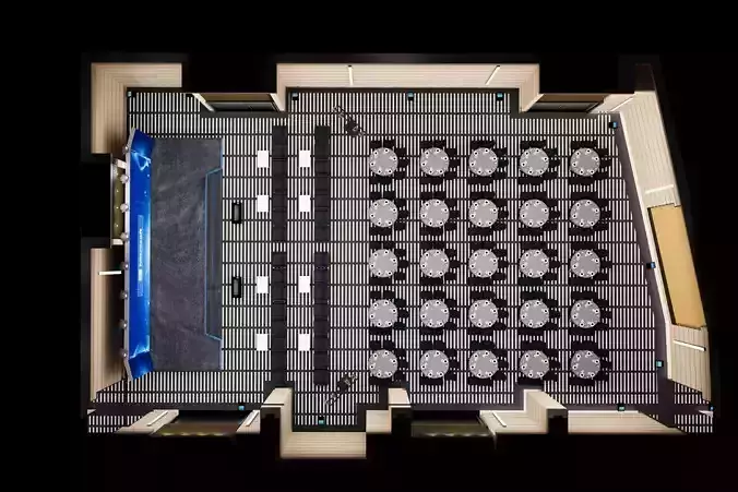 Concert stage design 3D model