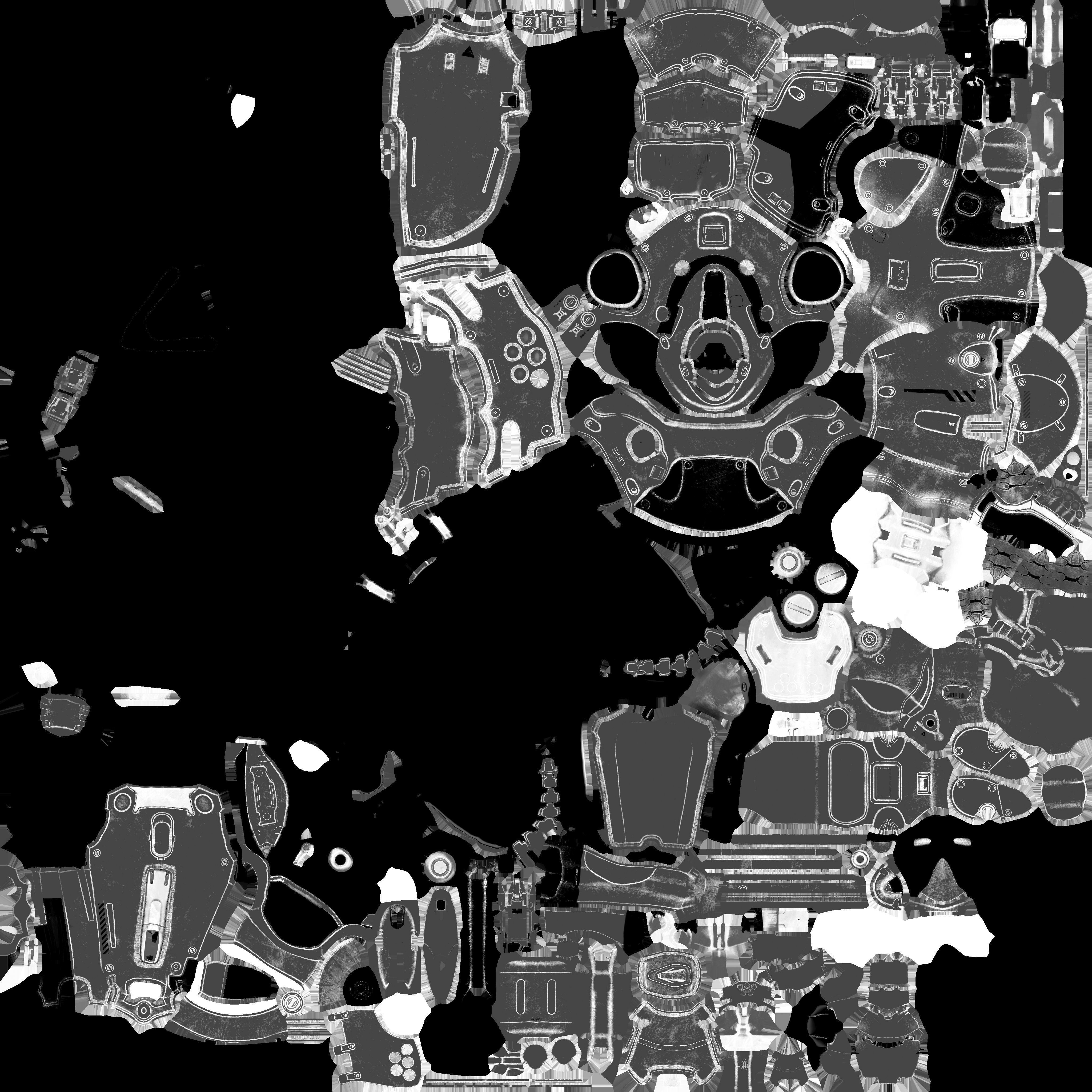 Bone Queen sci-fi Character 3D model_3