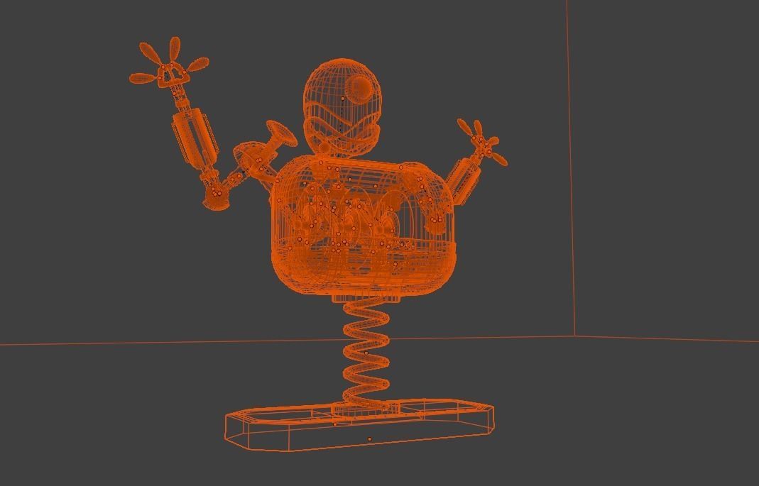 Dieselpunk Guide Robot 3D model_3