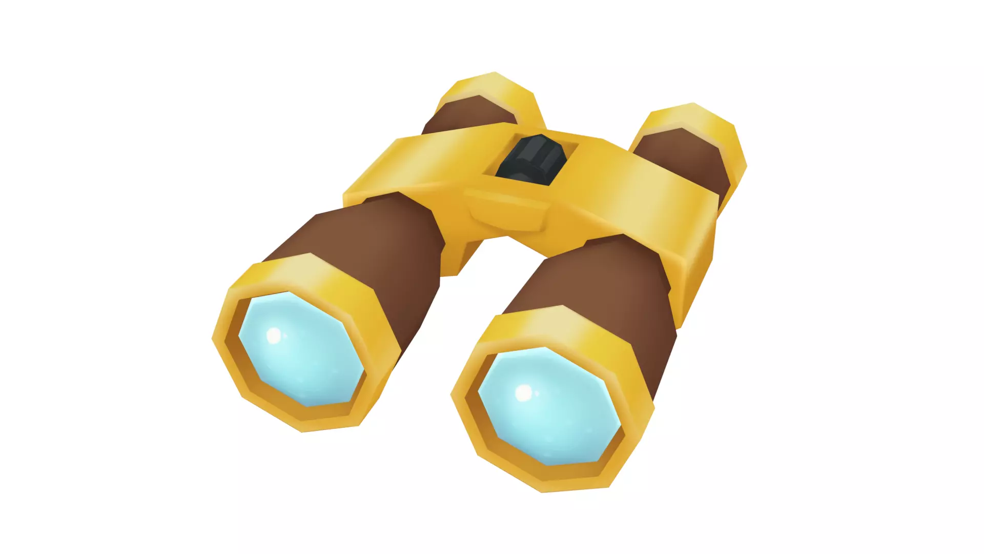 Binocular - Hand Painted 3D model_0