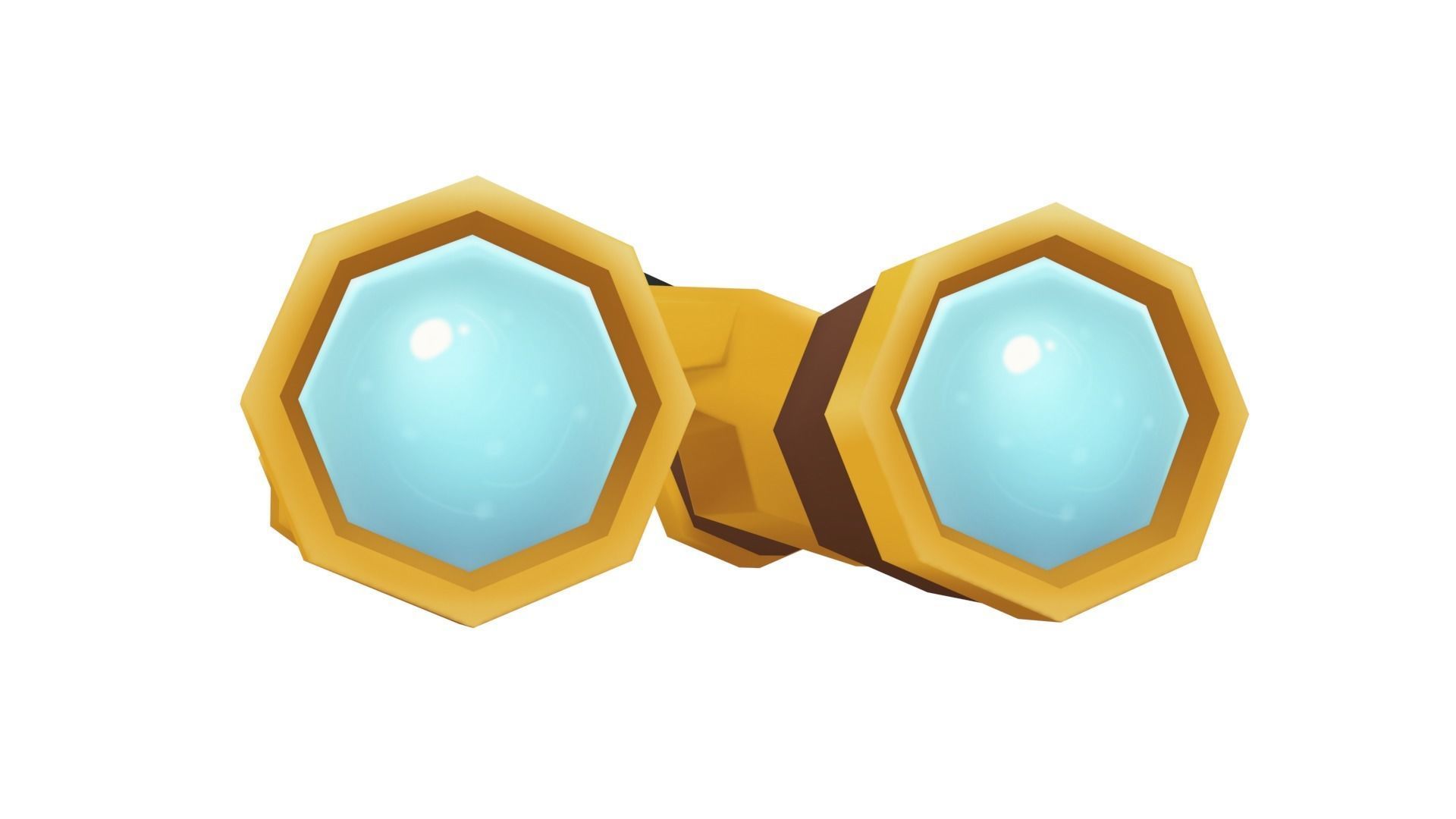 Binocular - Hand Painted 3D model_4