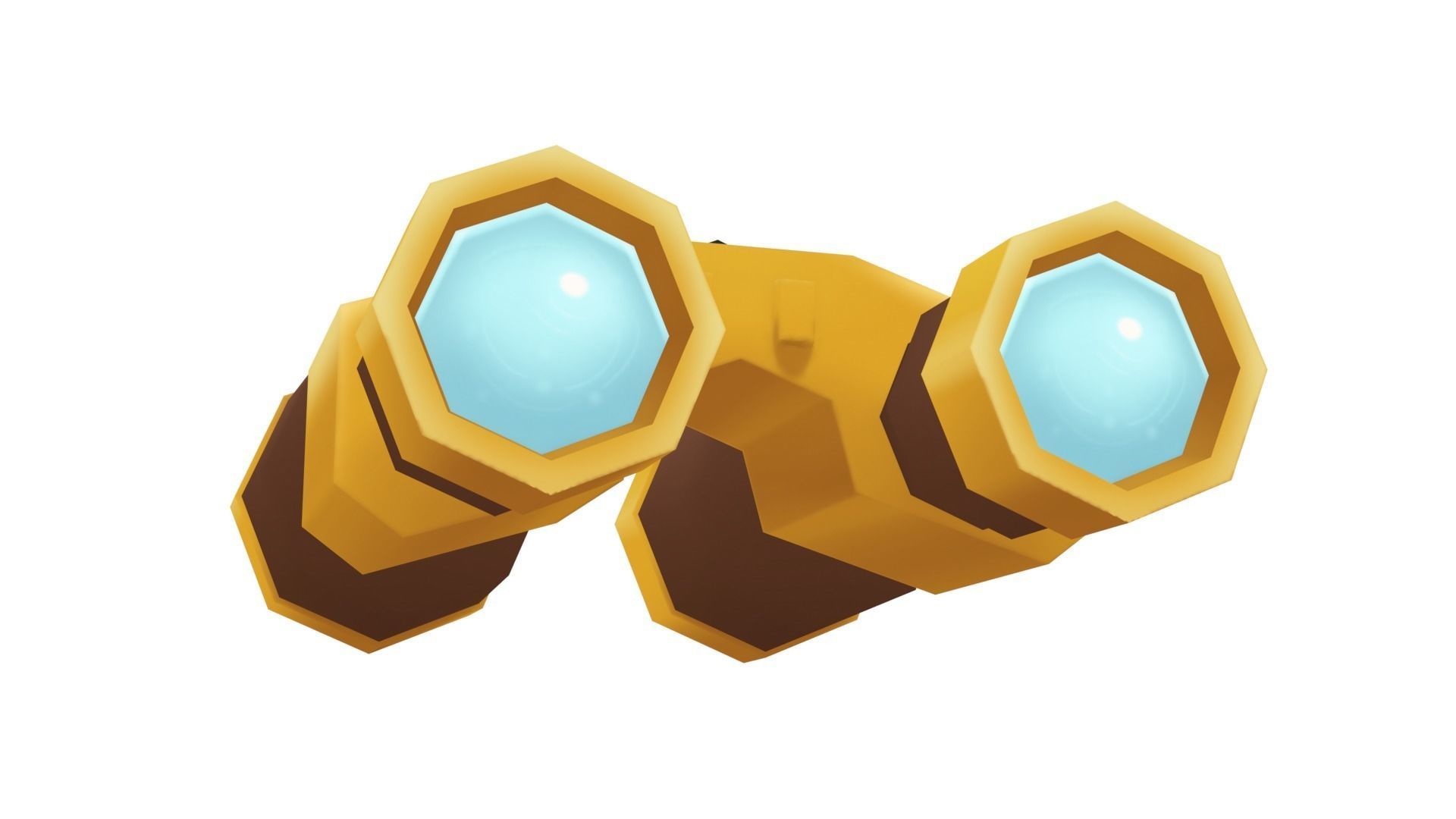 Binocular - Hand Painted 3D model_3