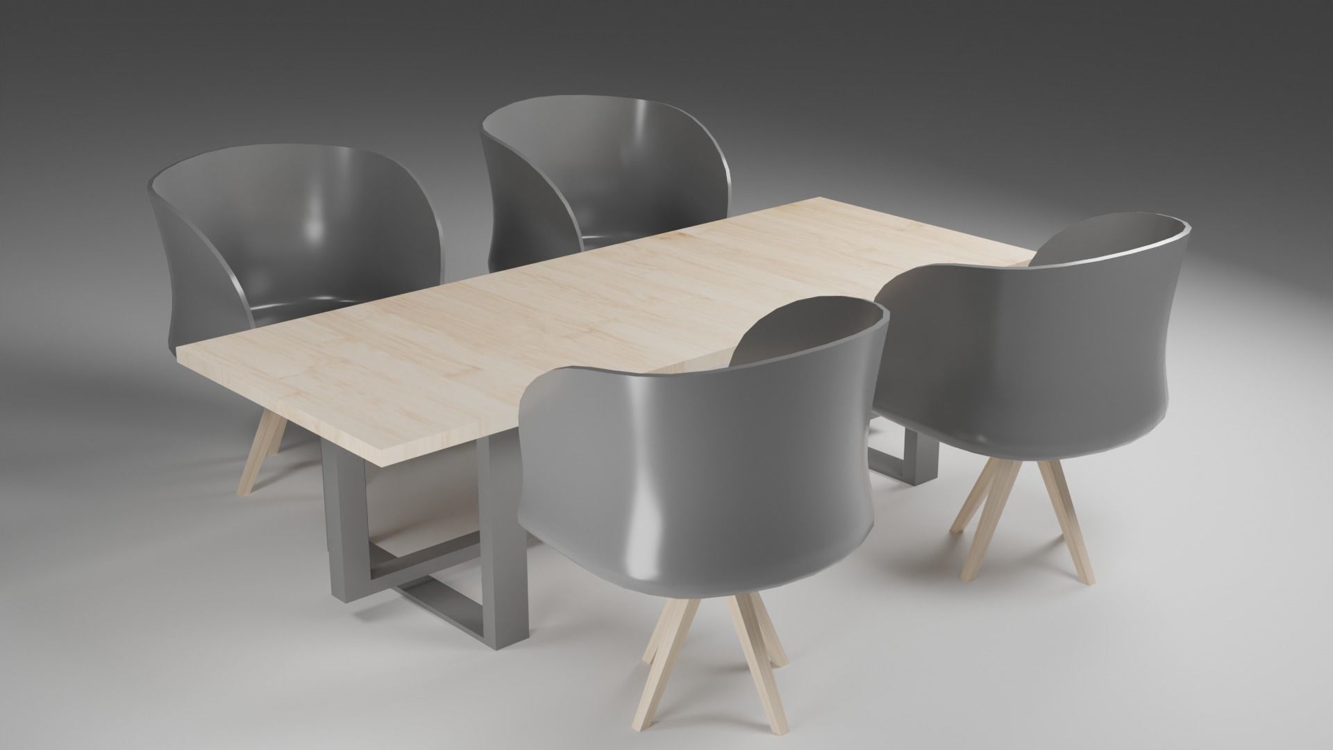 3D model Modern Dinning Table 3D Model VR / AR / low-poly | CGTrader