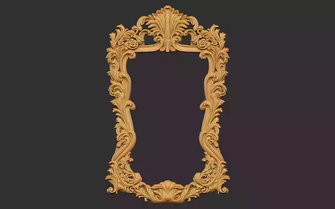 mirror frame carving