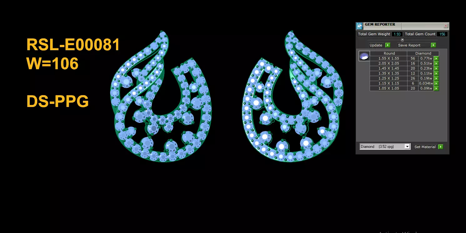 Fantastic Earring really popular in Asia Free 3D print model
