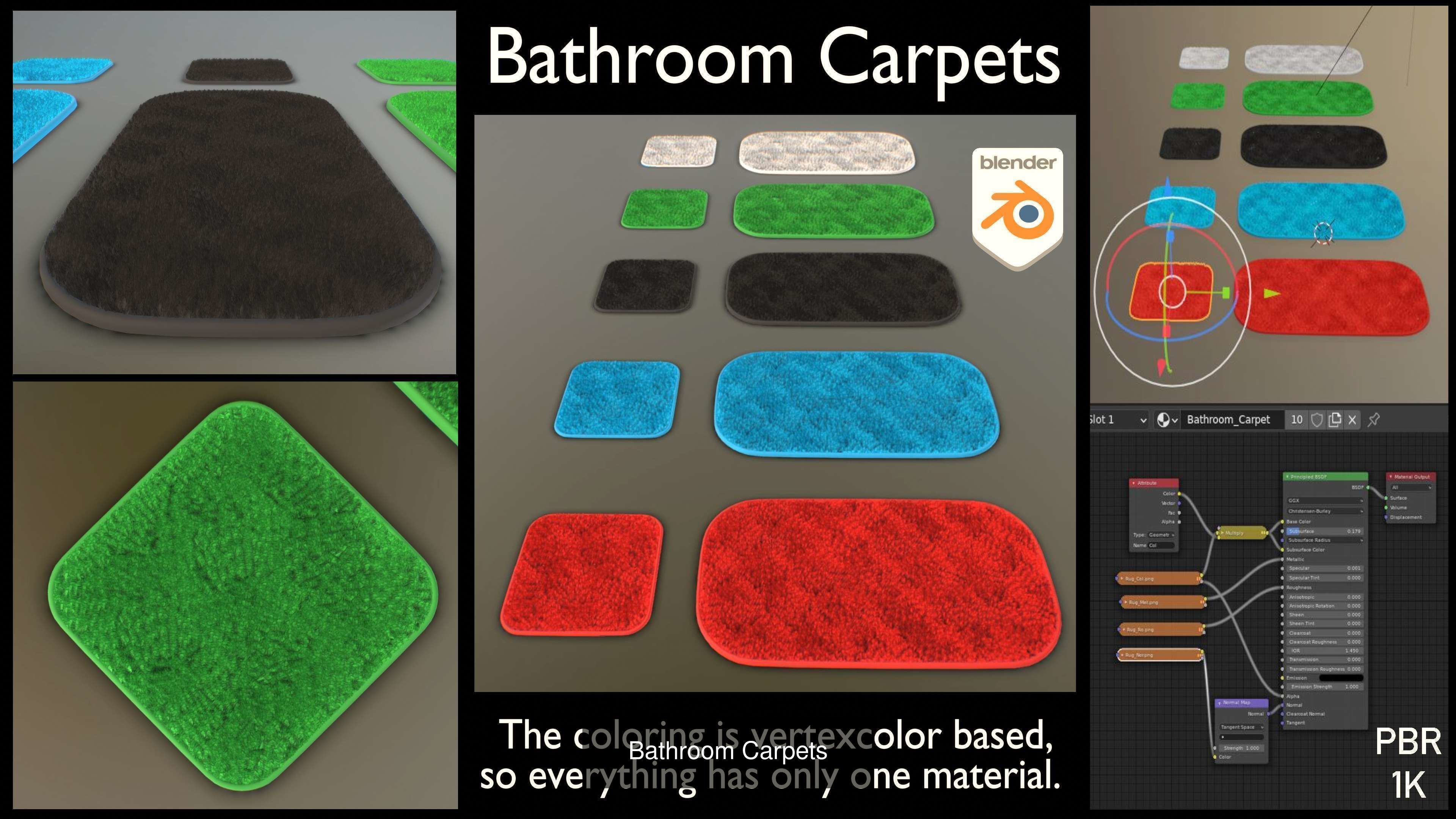 Bathroom Interior Package 2 3D Model Collection_1