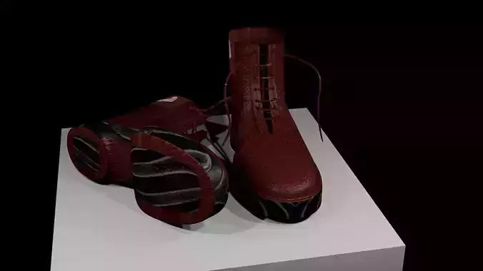 Shoes Low-poly 3D model