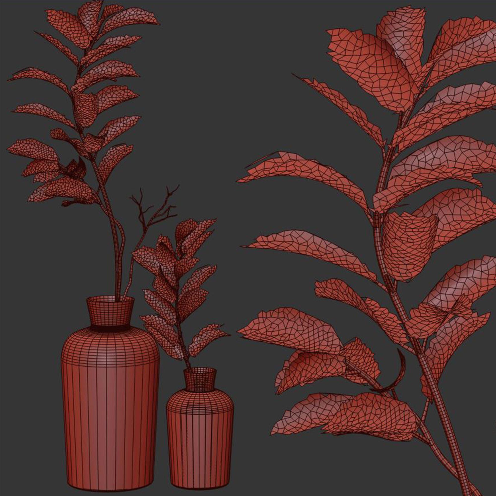 Dry Branches Bouquet20 3D model_7