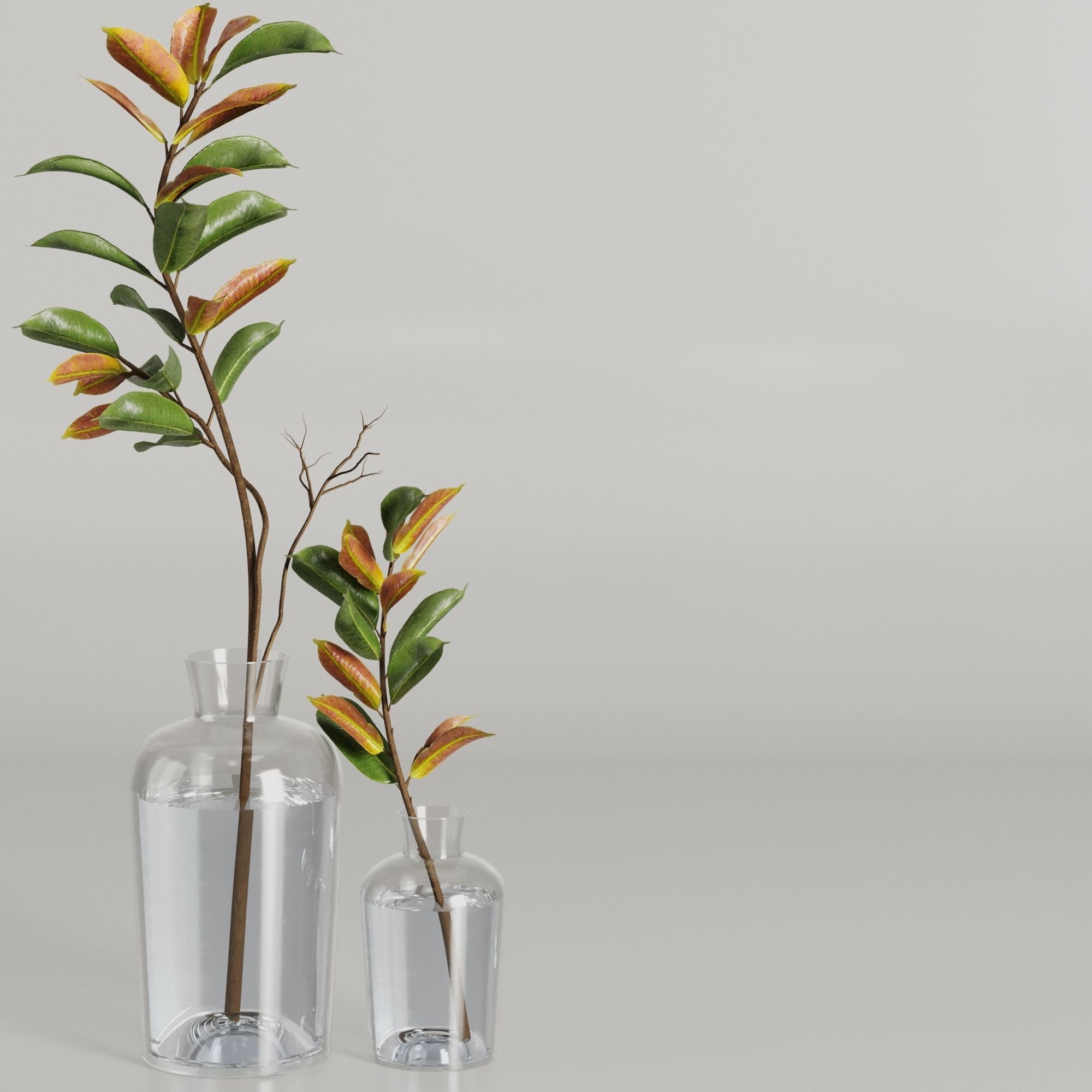 Dry Branches Bouquet20 3D model_1