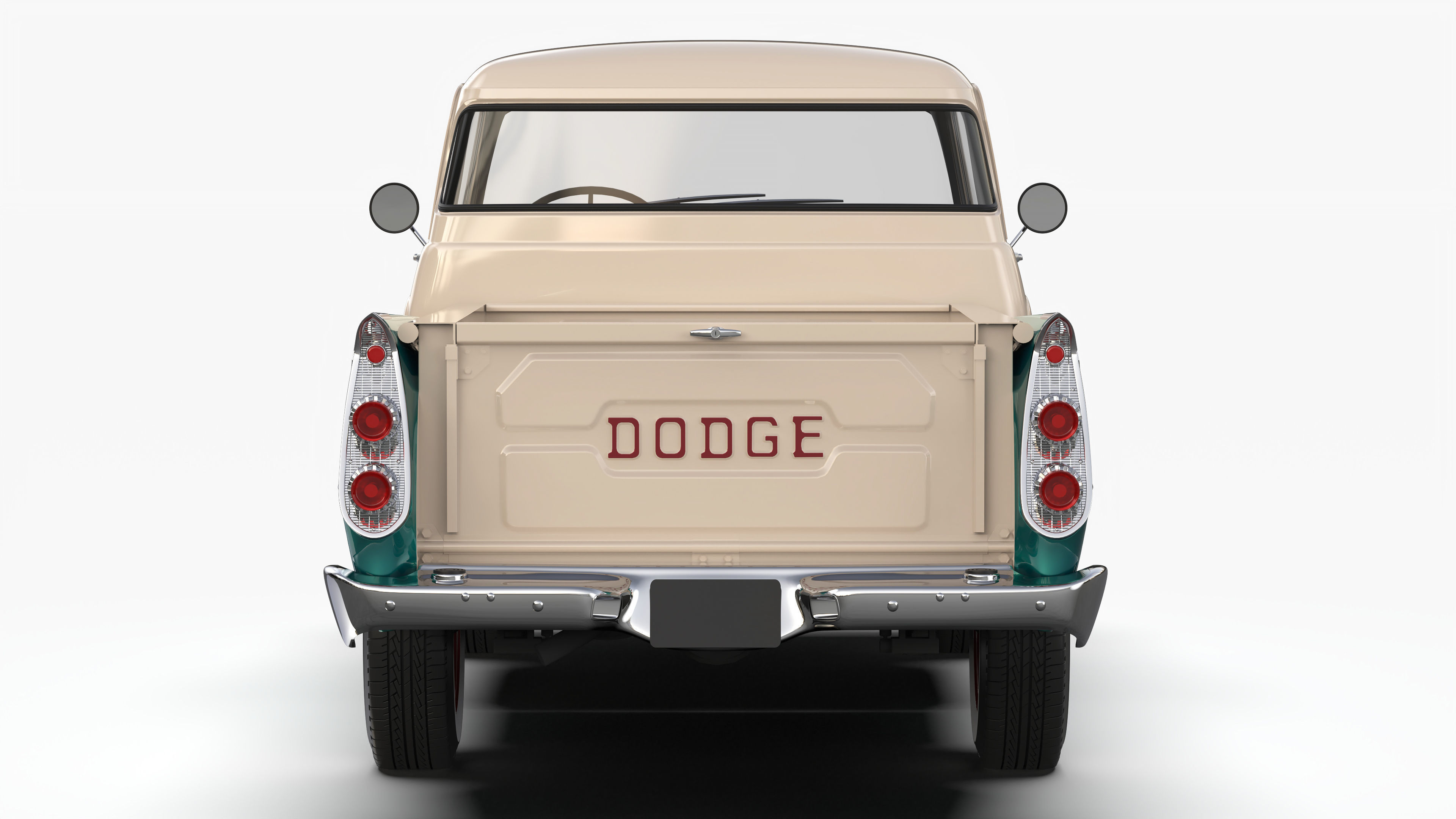Dodge D100 Sweptside 1958 3D model_6