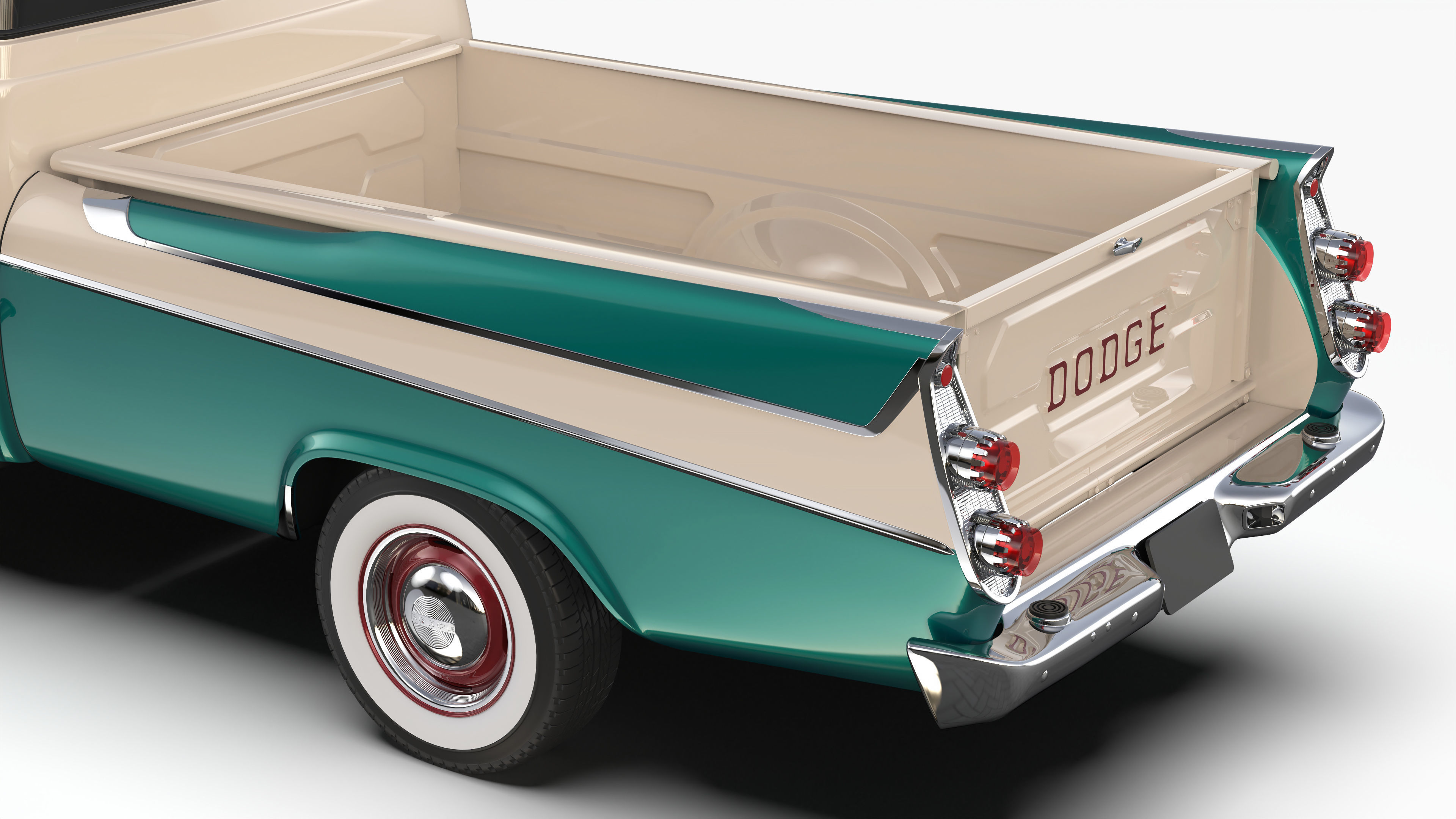 Dodge D100 Sweptside 1958 3D model_22