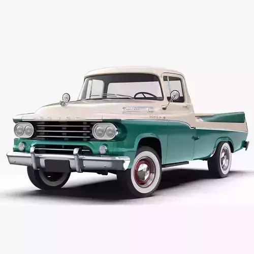 Dodge D100 Sweptside 1958 3D model Dodge D100 Sweptside 1958 3D model