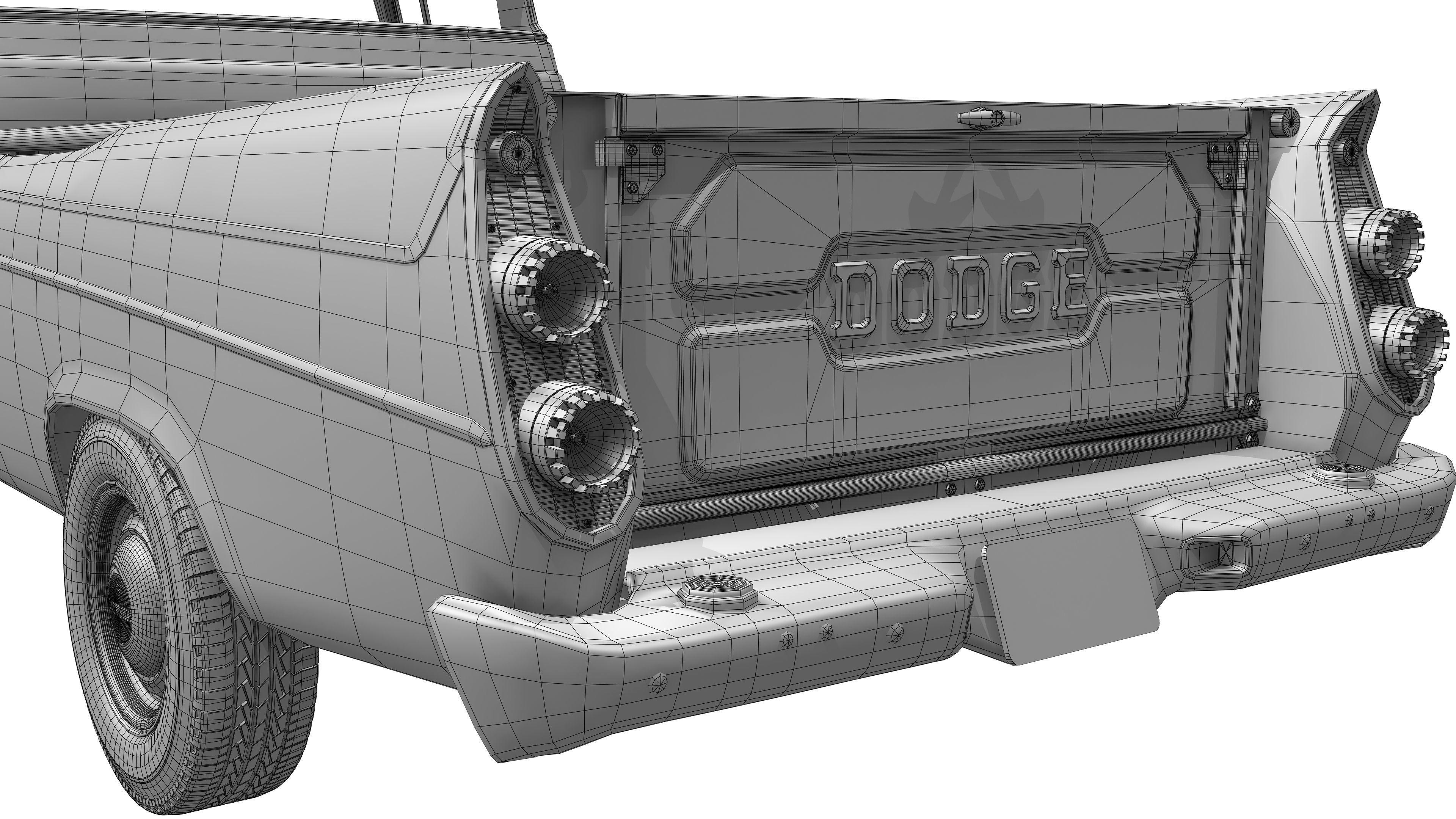 Dodge D100 Sweptside 1958 3D model_21