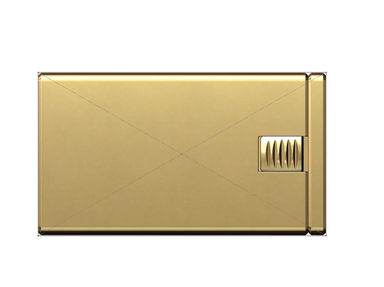 Simple 11mm wide box clasp  3D print model_5