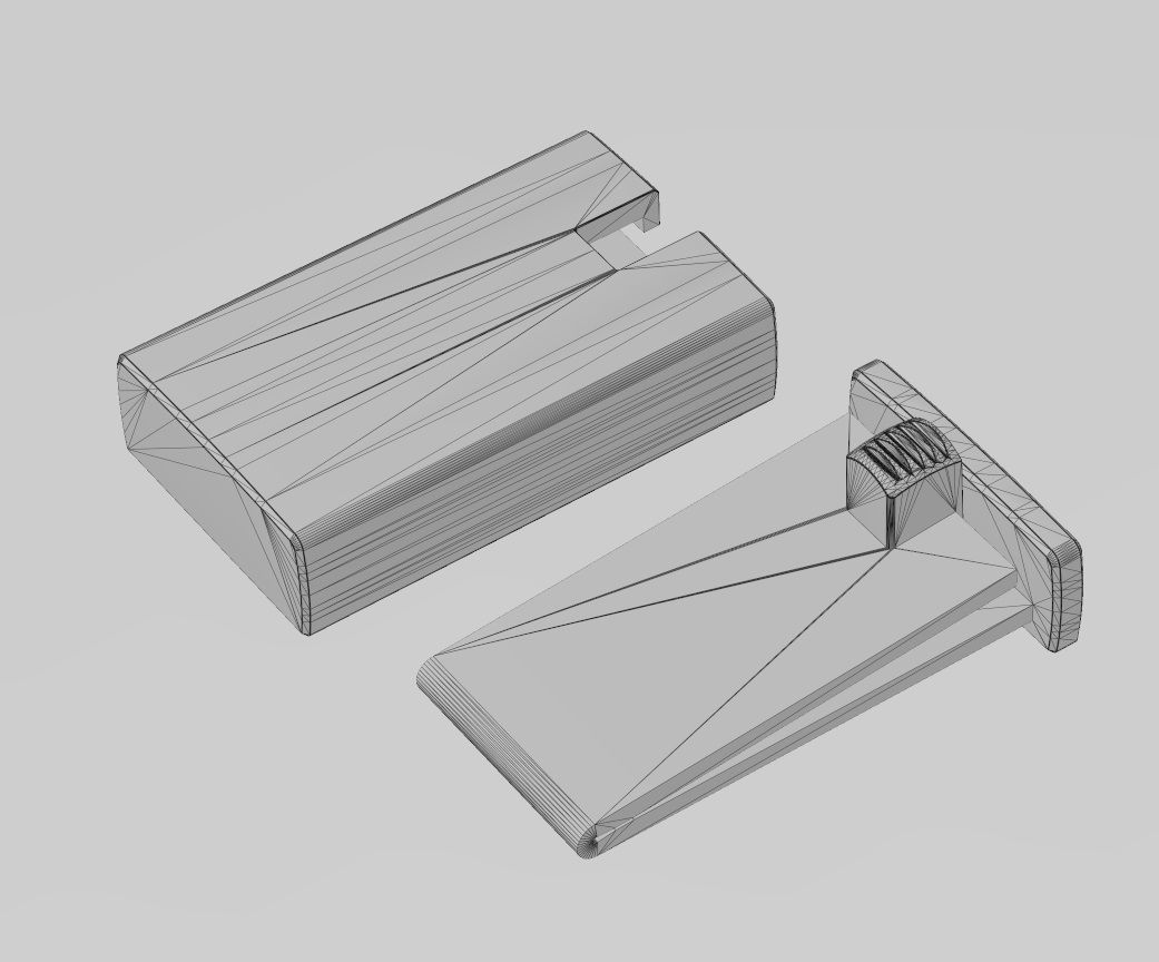 Simple 11mm wide box clasp  3D print model_14