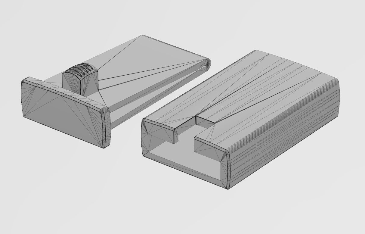 Simple 11mm wide box clasp  3D print model_15