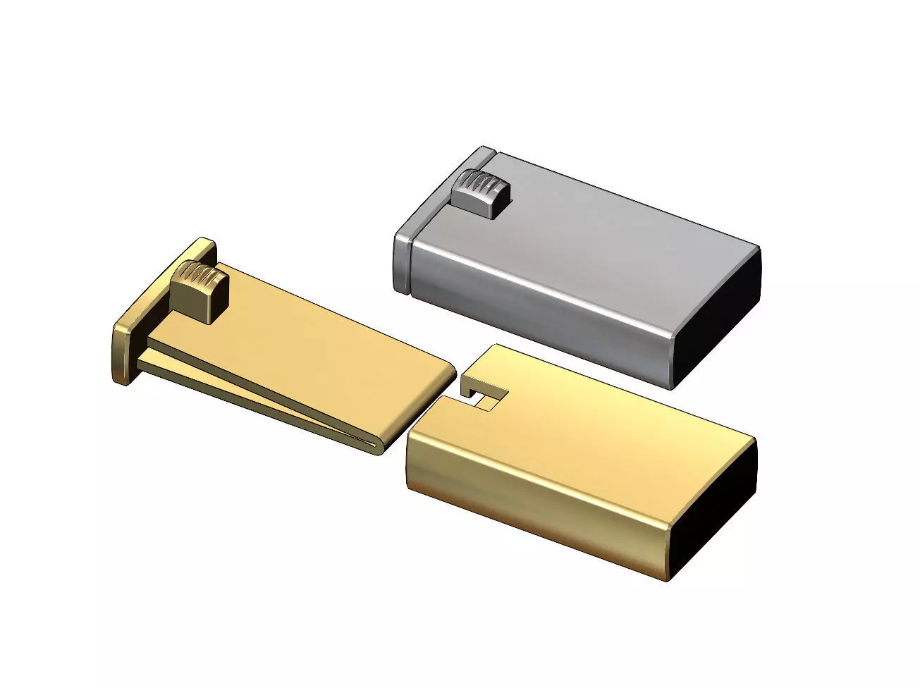 Simple 11mm wide box clasp  3D print model_0