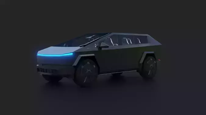 Tesla Cybertruck 7 Seater Modification 3D model