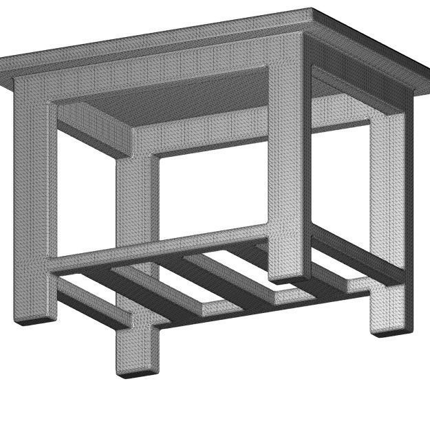 Crystal Glass Table 3D model_5