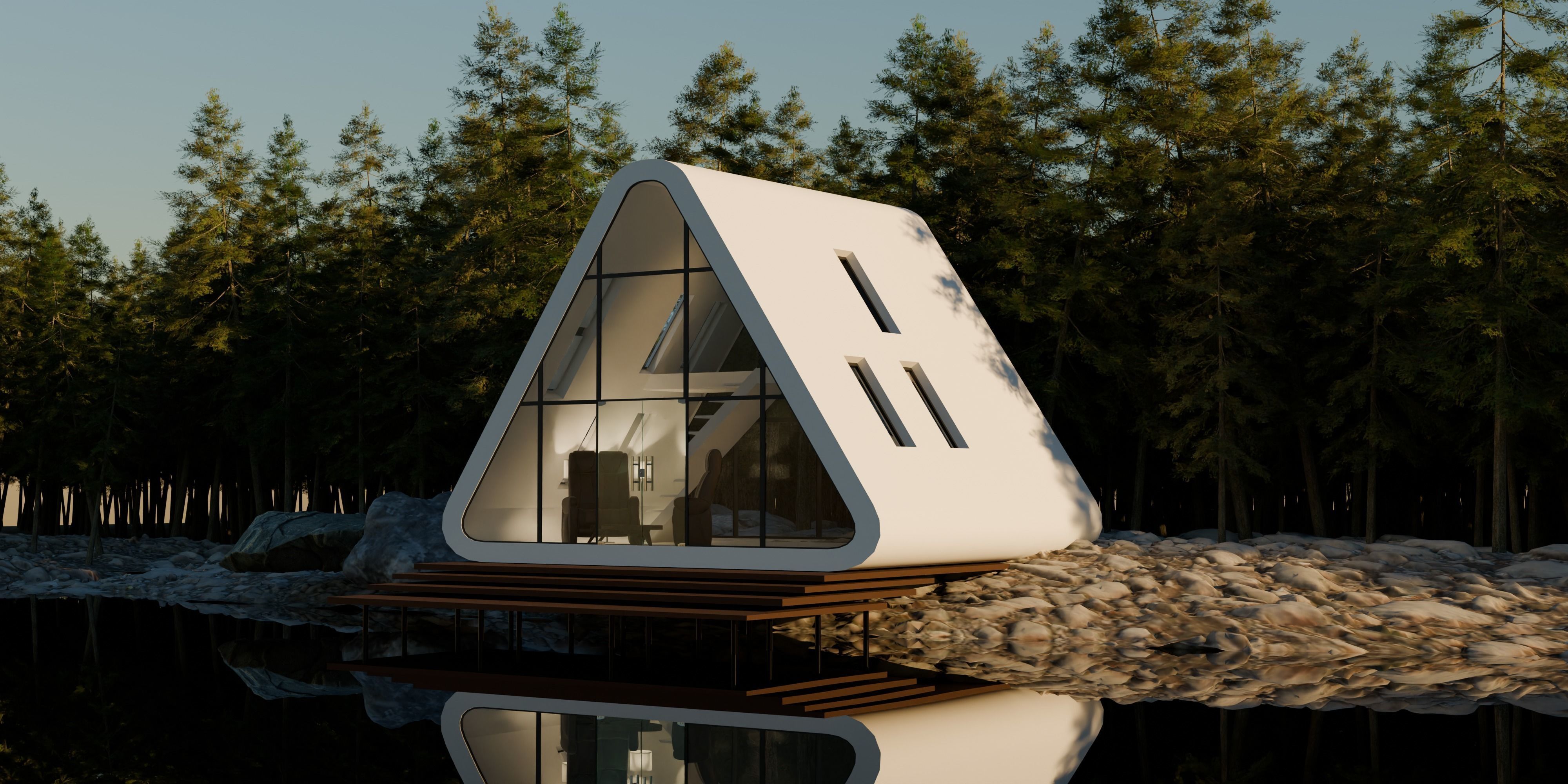 forest house 3d model 3D model | CGTrader