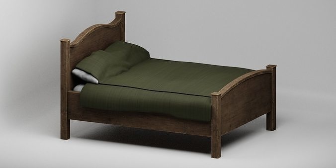Vintage bed 3D model