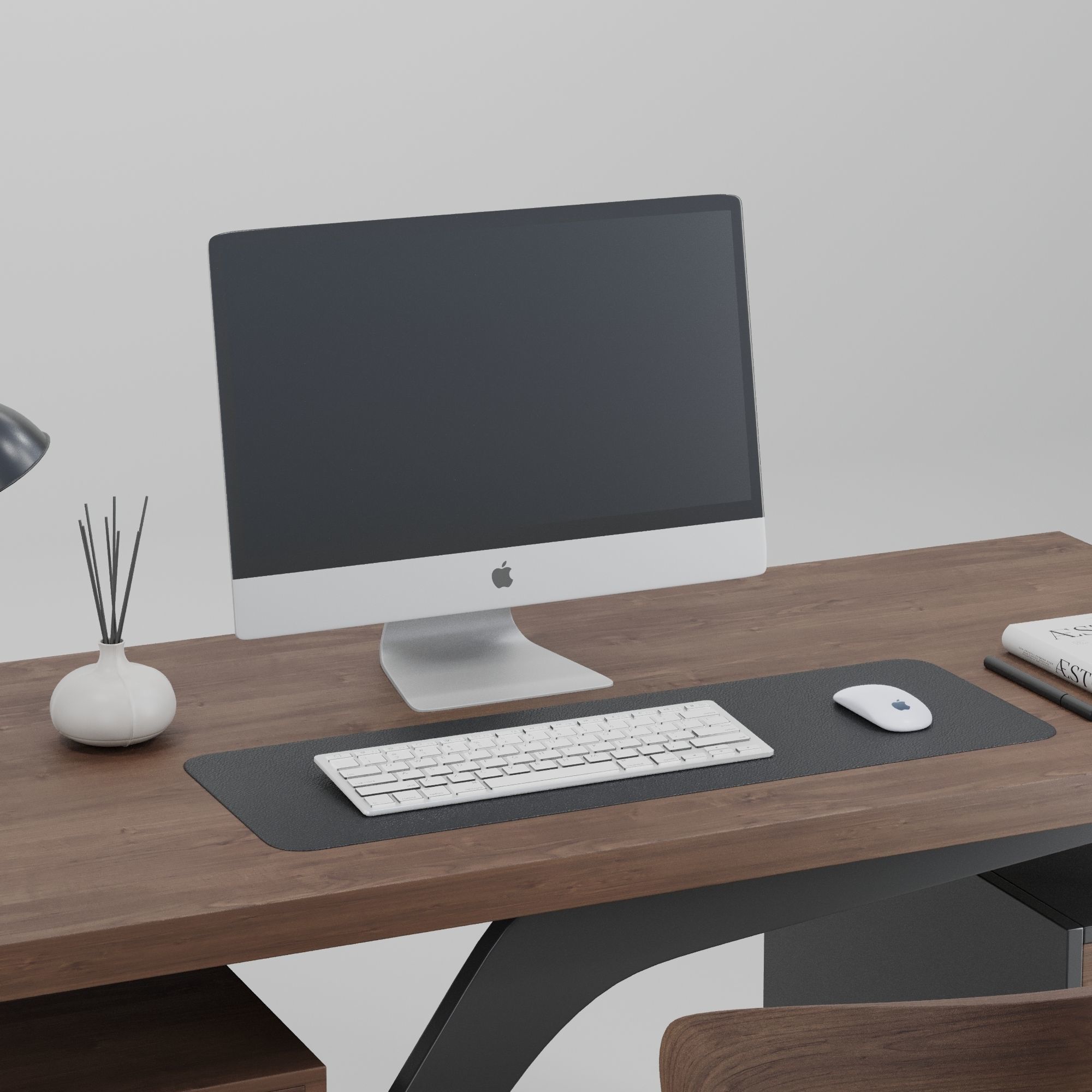 Office furniture set2 3D model_4