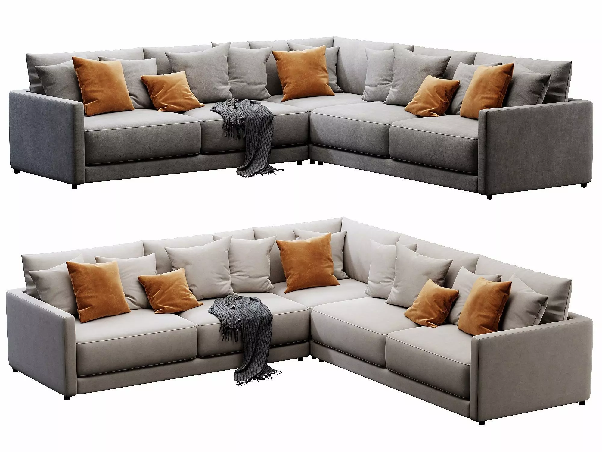 Crate and Barrel Gather sofa 3 3D model