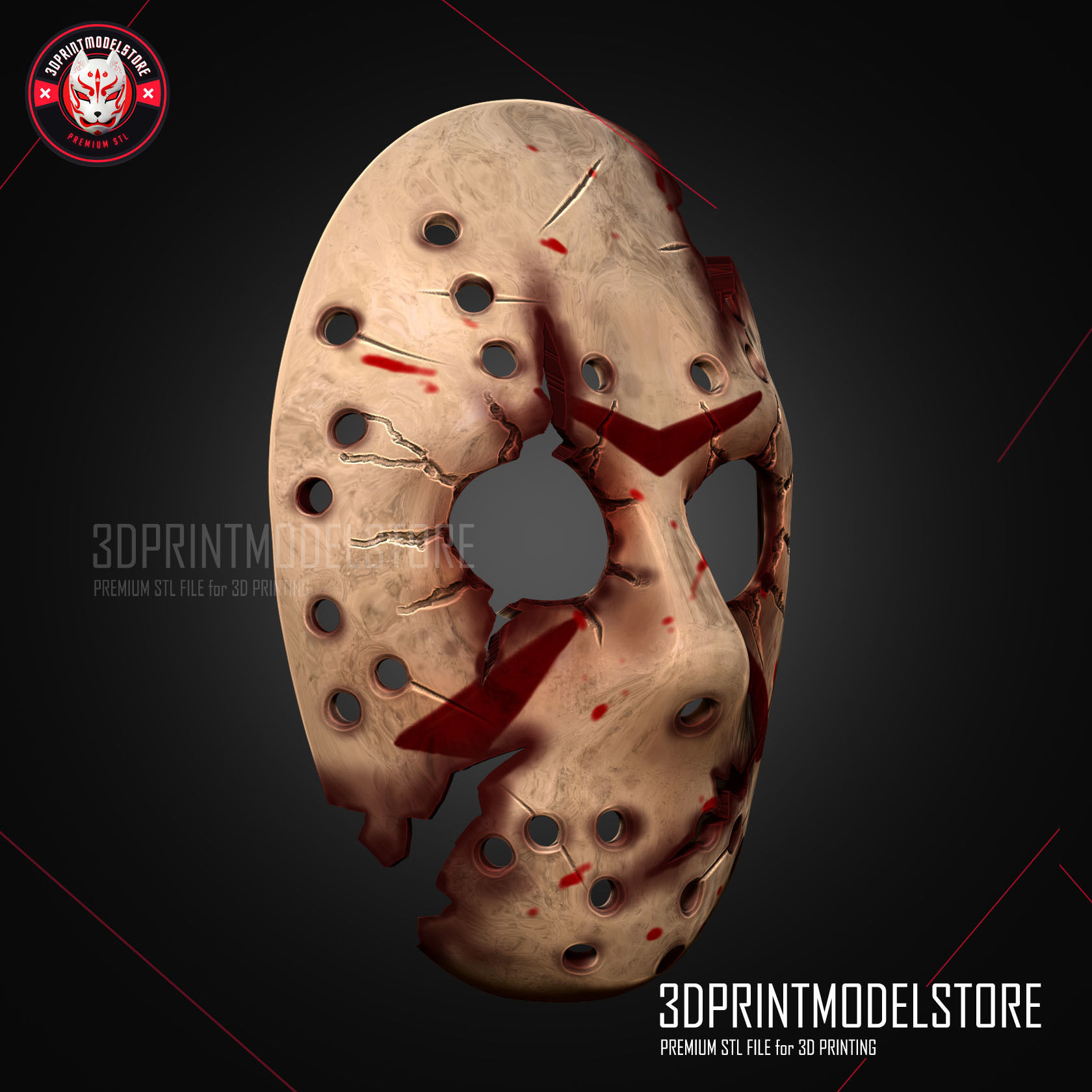 Jason Mask Friday The 13th - Horror Halloween Cosplay 3D print model_4