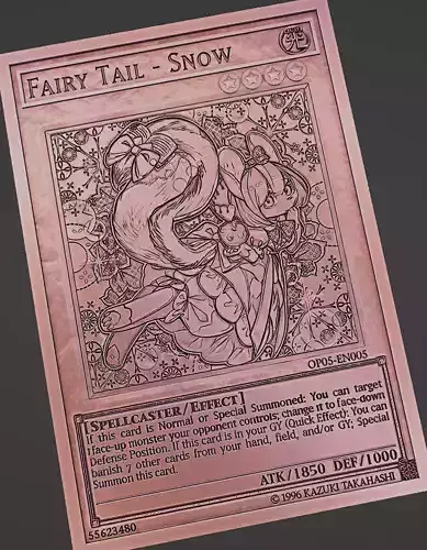 FAIRY TAIL - SNOW- YU-GI-OH 3D print model