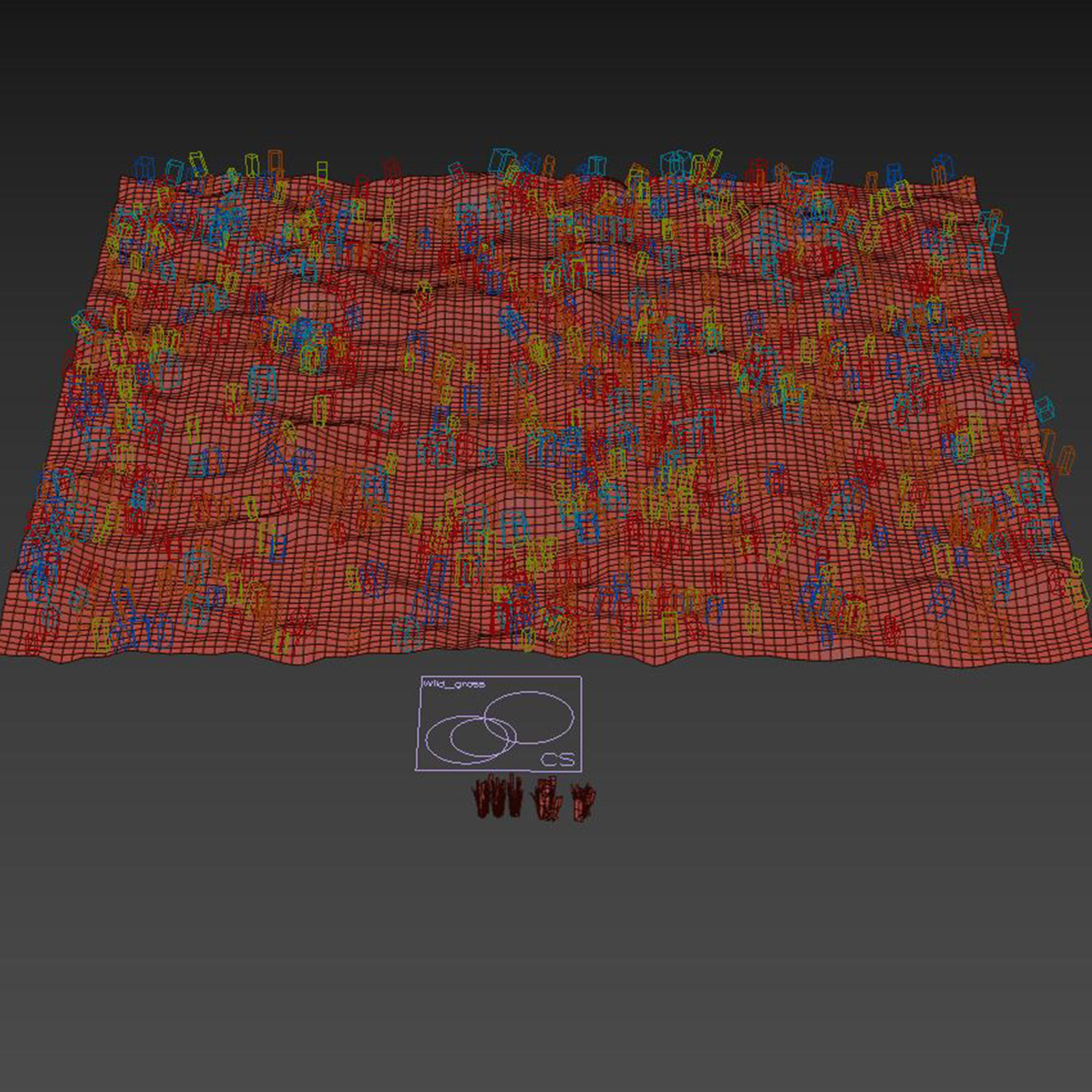 Wild Grass 3D model_3