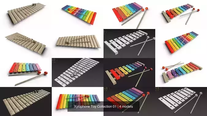 Xylophone Toy Collection 01