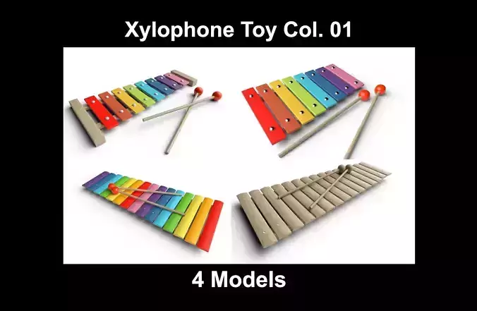 Xylophone Toy Collection 01