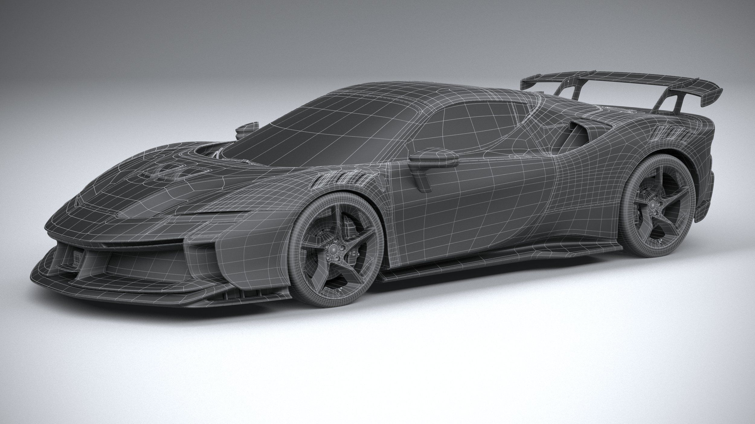 Ferrari SF90 XX Spider 2024 3D model_34