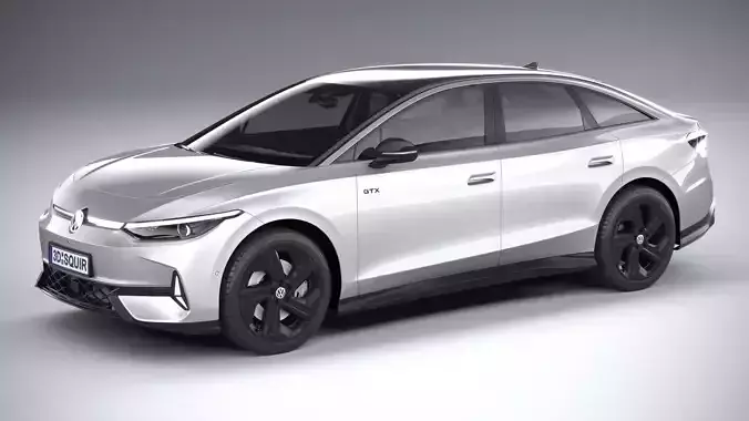 Volkswagen ID7 GTX 2025 3D model Volkswagen ID7 GTX 2025 3D model