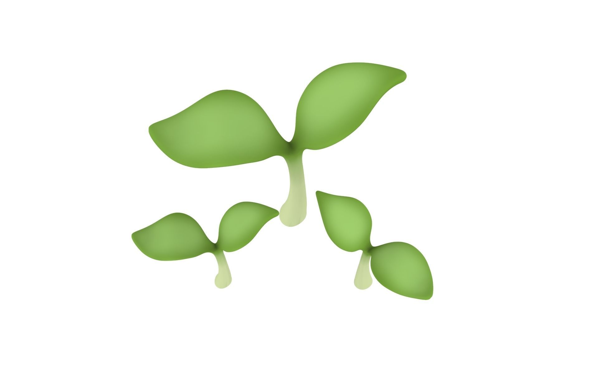 Prop32 Plant Sprout Low-poly 3D model_8