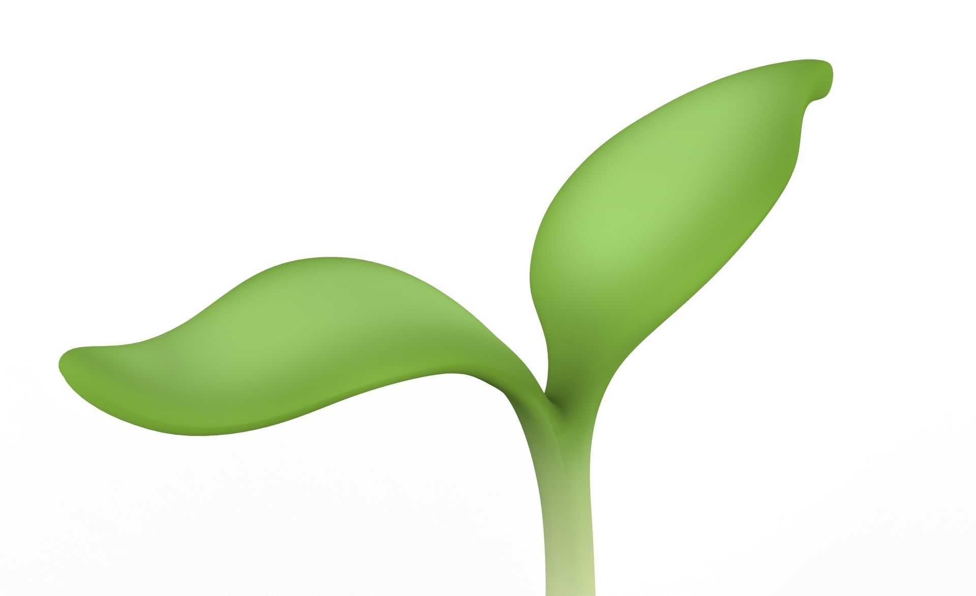 Prop32 Plant Sprout Low-poly 3D model_10