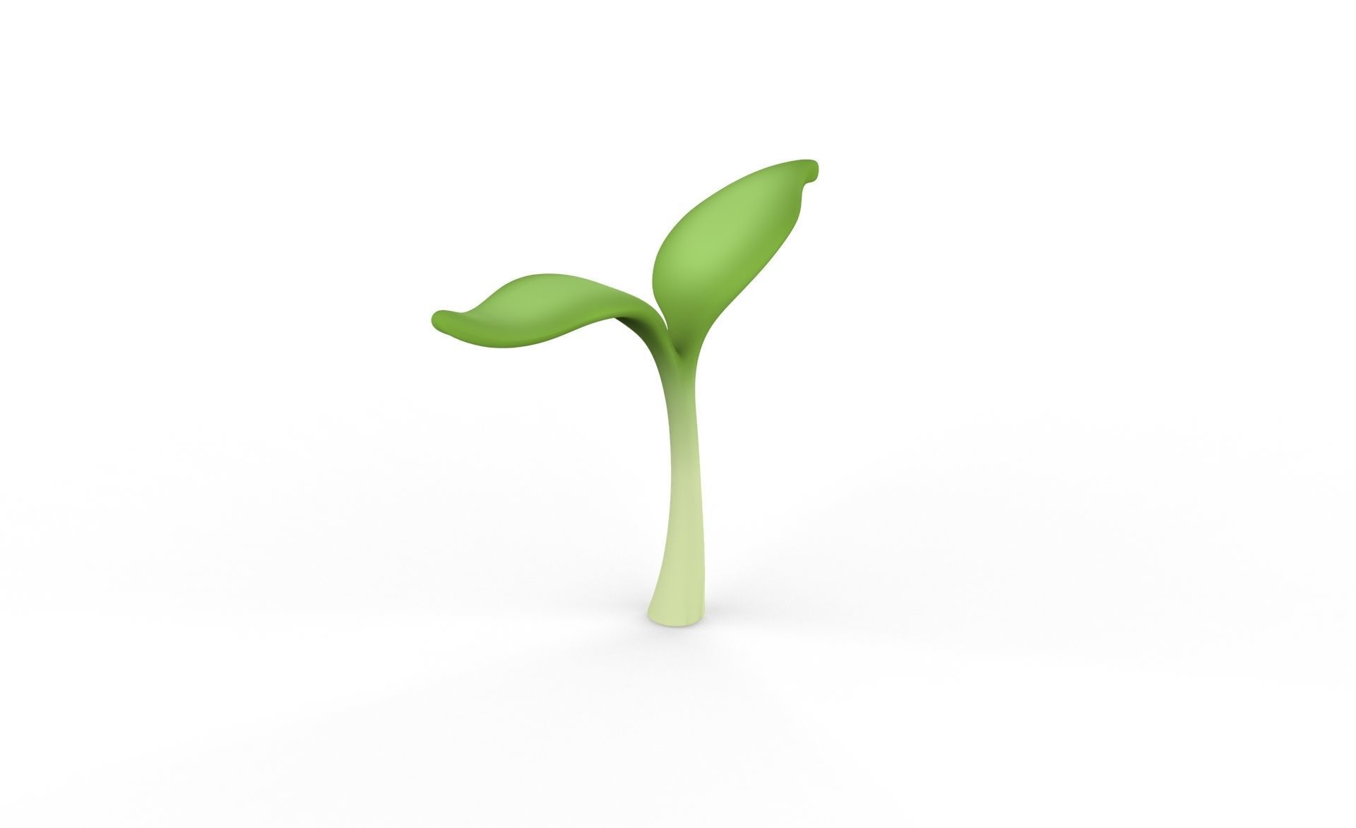 Prop32 Plant Sprout Low-poly 3D model_12