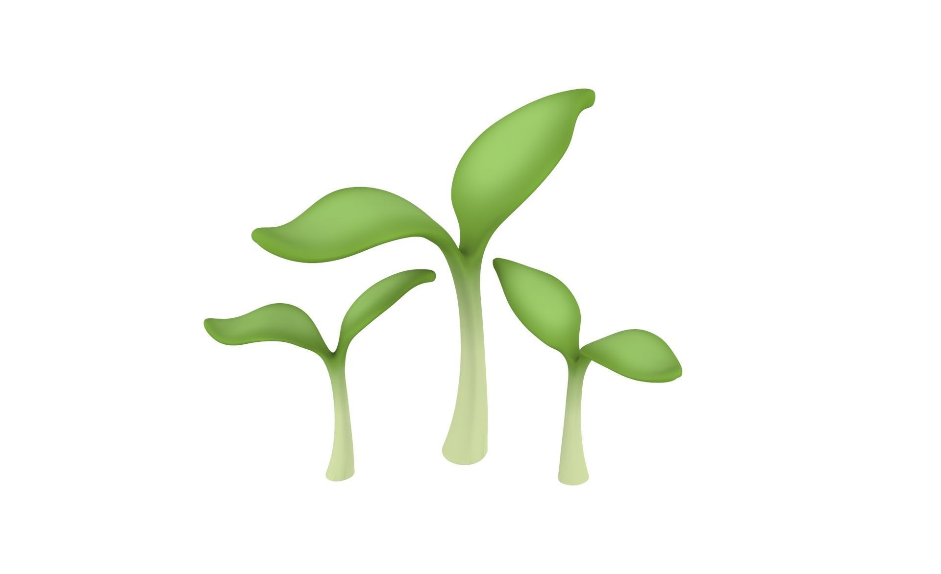 Prop32 Plant Sprout Low-poly 3D model_11