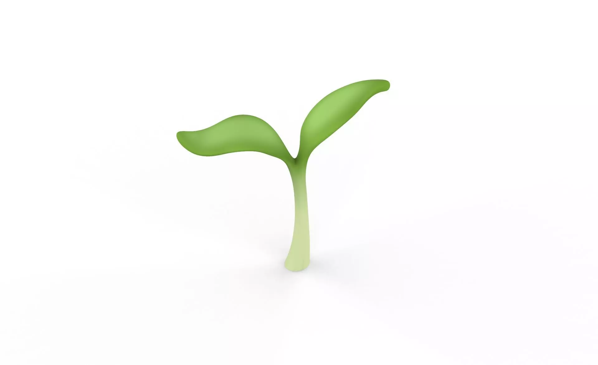 Prop32 Plant Sprout Low-poly 3D model_0