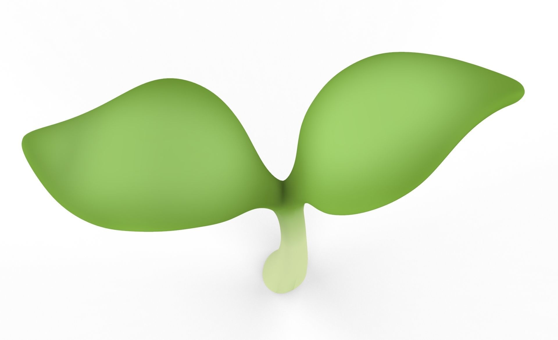 Prop32 Plant Sprout Low-poly 3D model_9