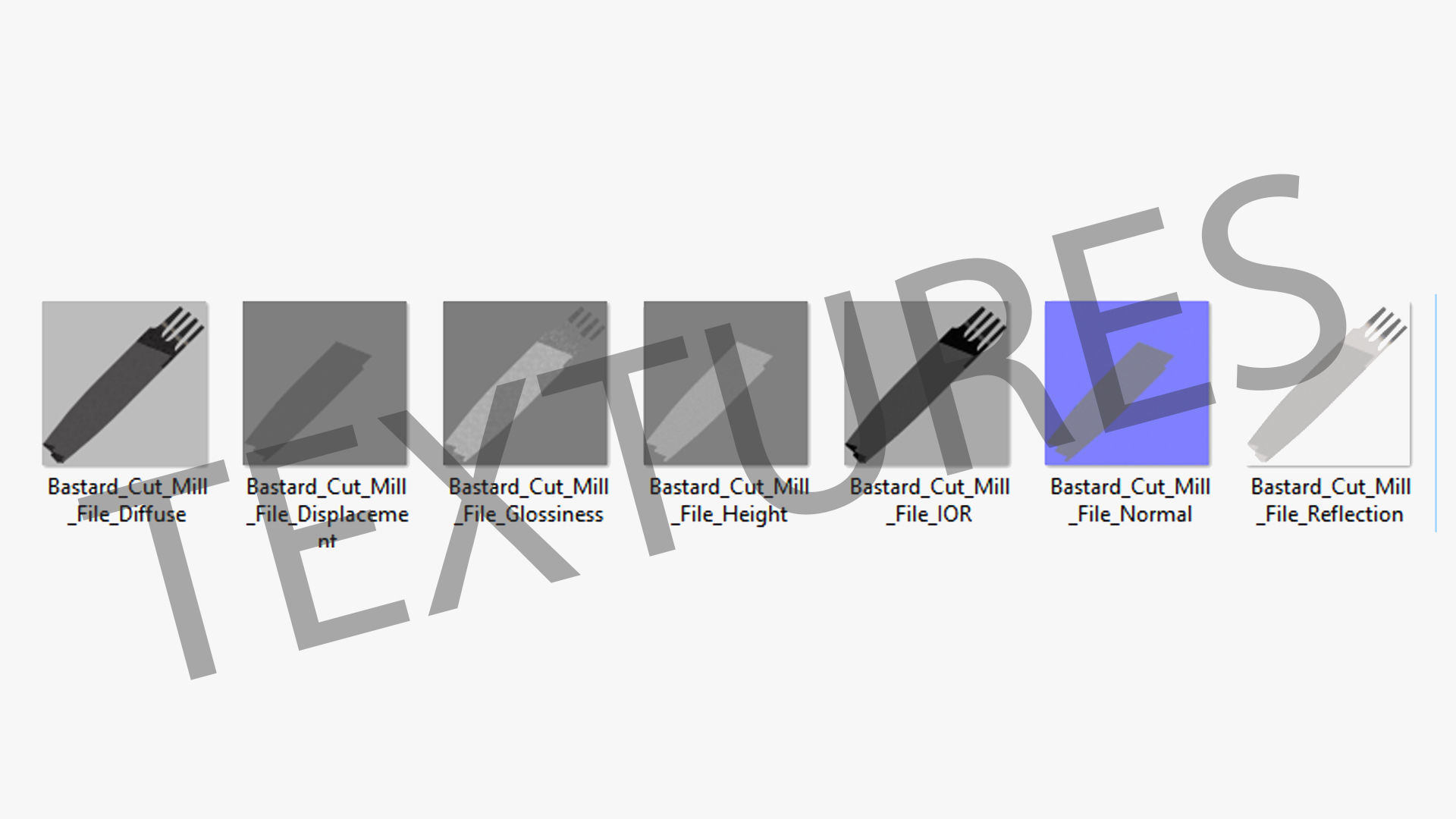 10 Bastard Cut Mill File 10MA Low-poly 3D model_25