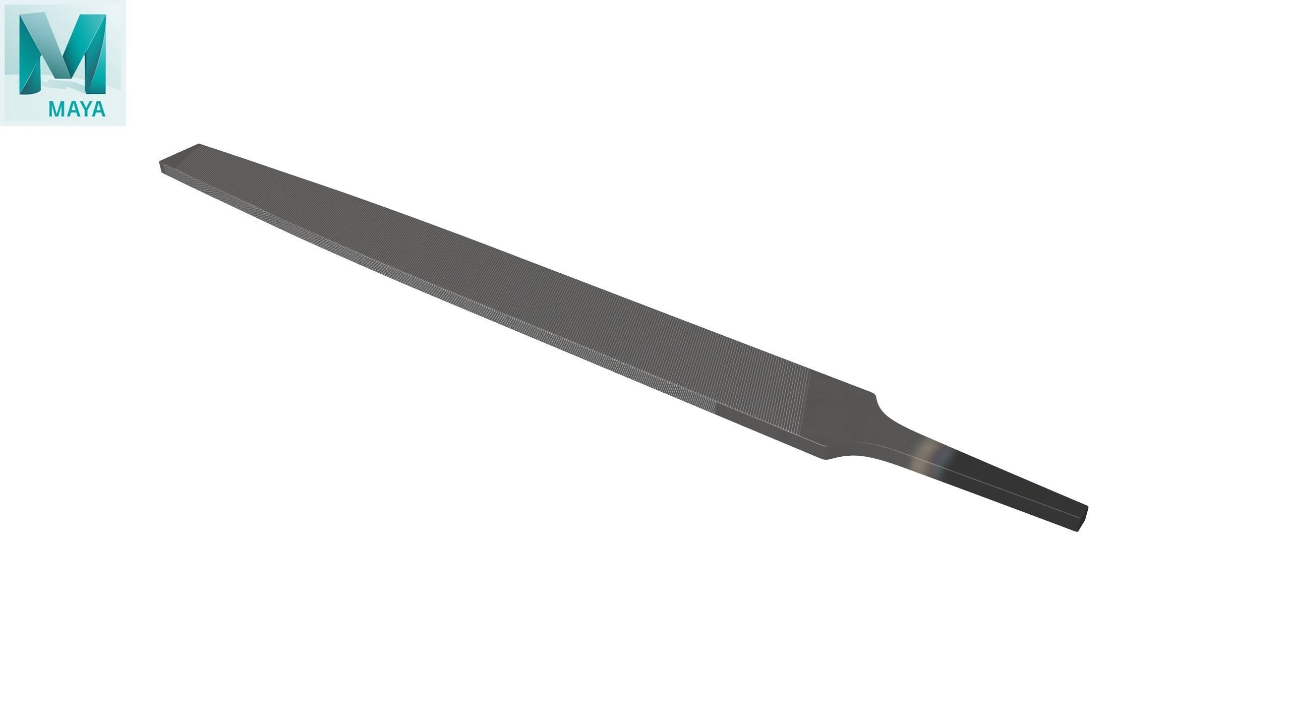 10 Bastard Cut Mill File 10MA Low-poly 3D model_28