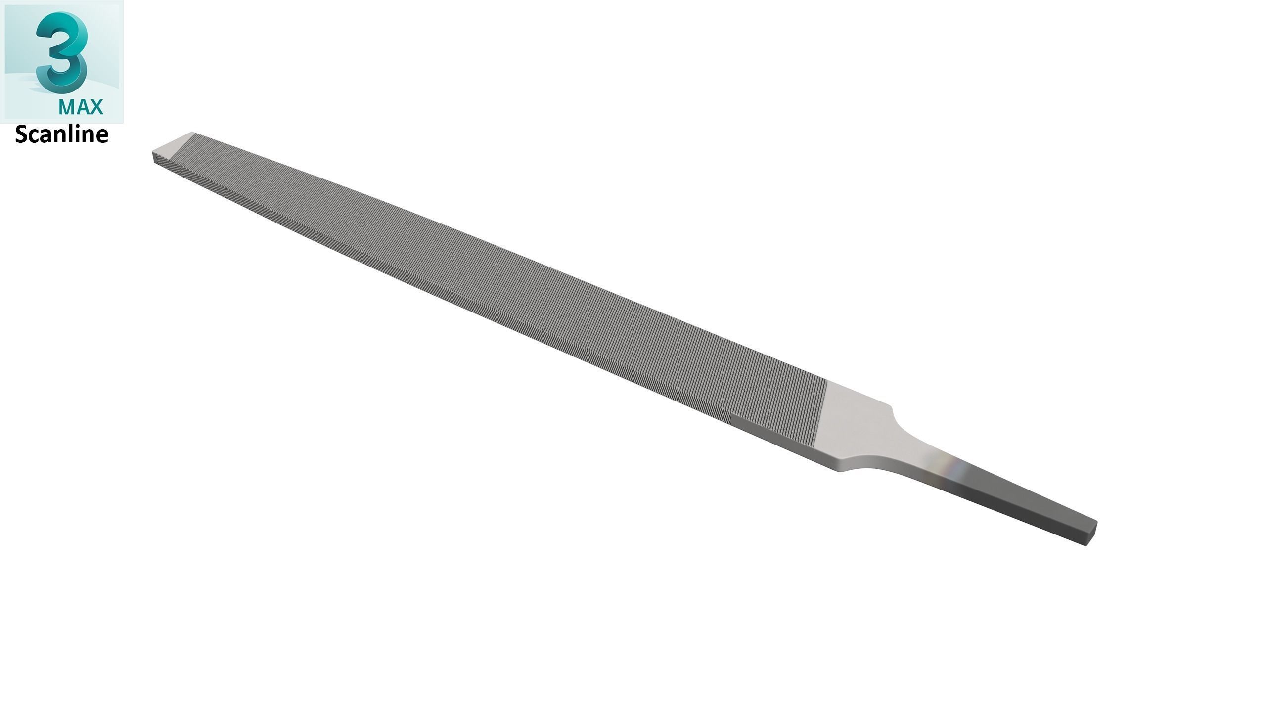 10 Bastard Cut Mill File 10MA Low-poly 3D model_26