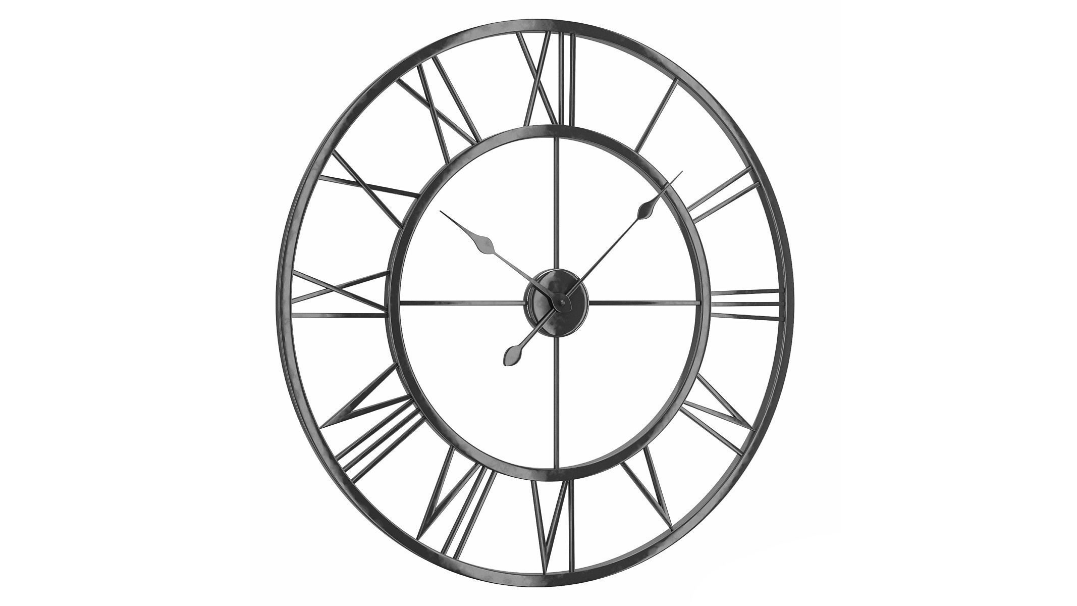 Balliol Wall Clock 3D model_1