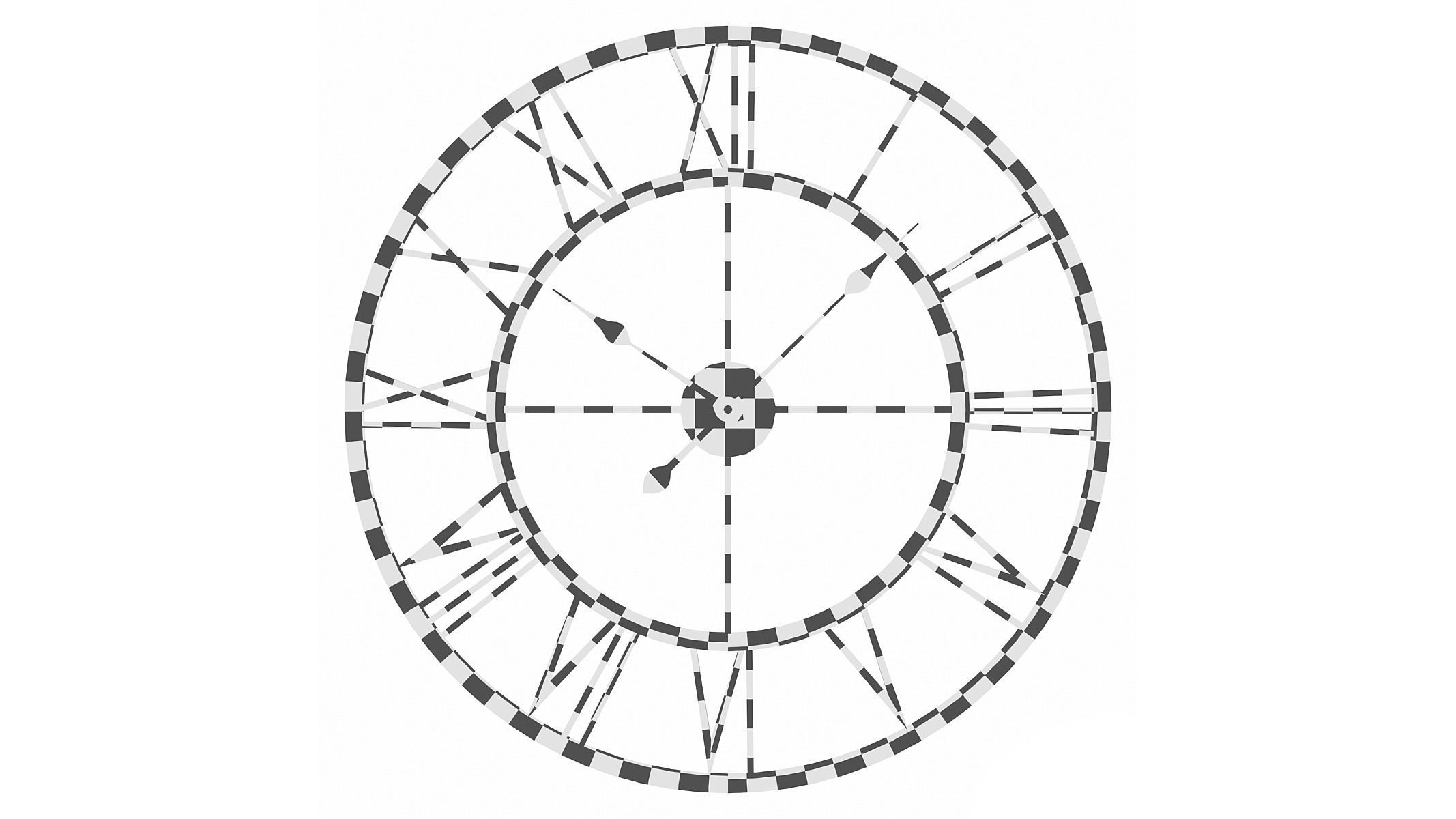 Balliol Wall Clock 3D model_2