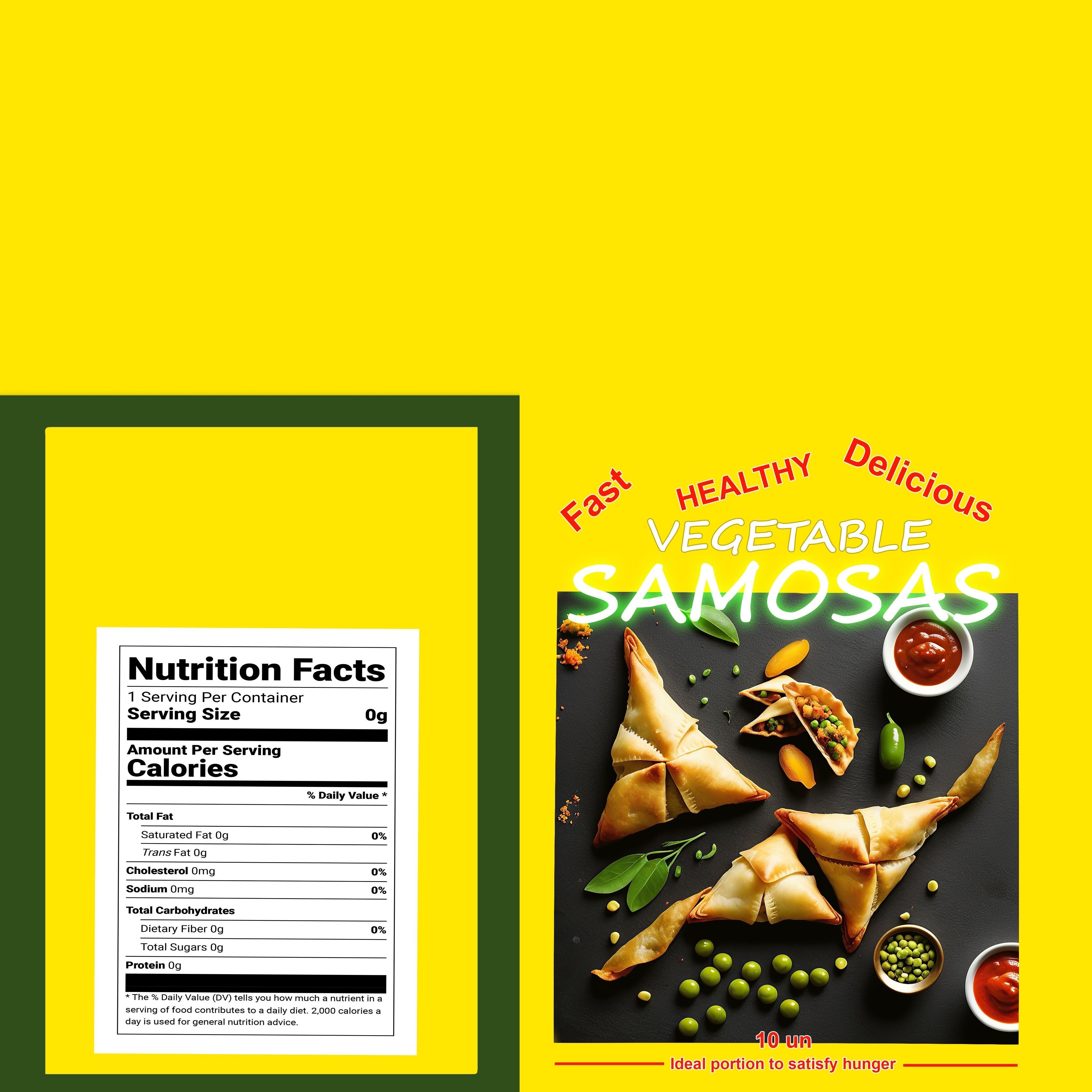 Vegetable Samosas Low-poly 3D model_2