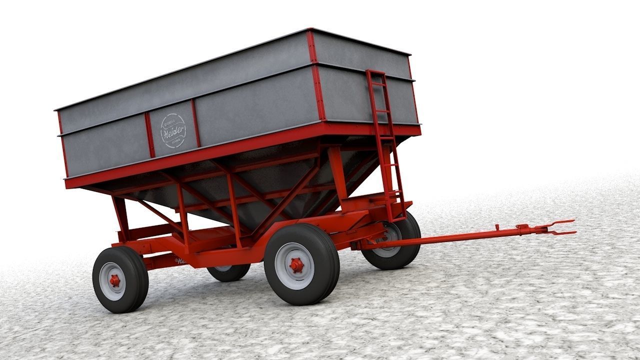 Heider Gravity Flow Wagon 3D model_9