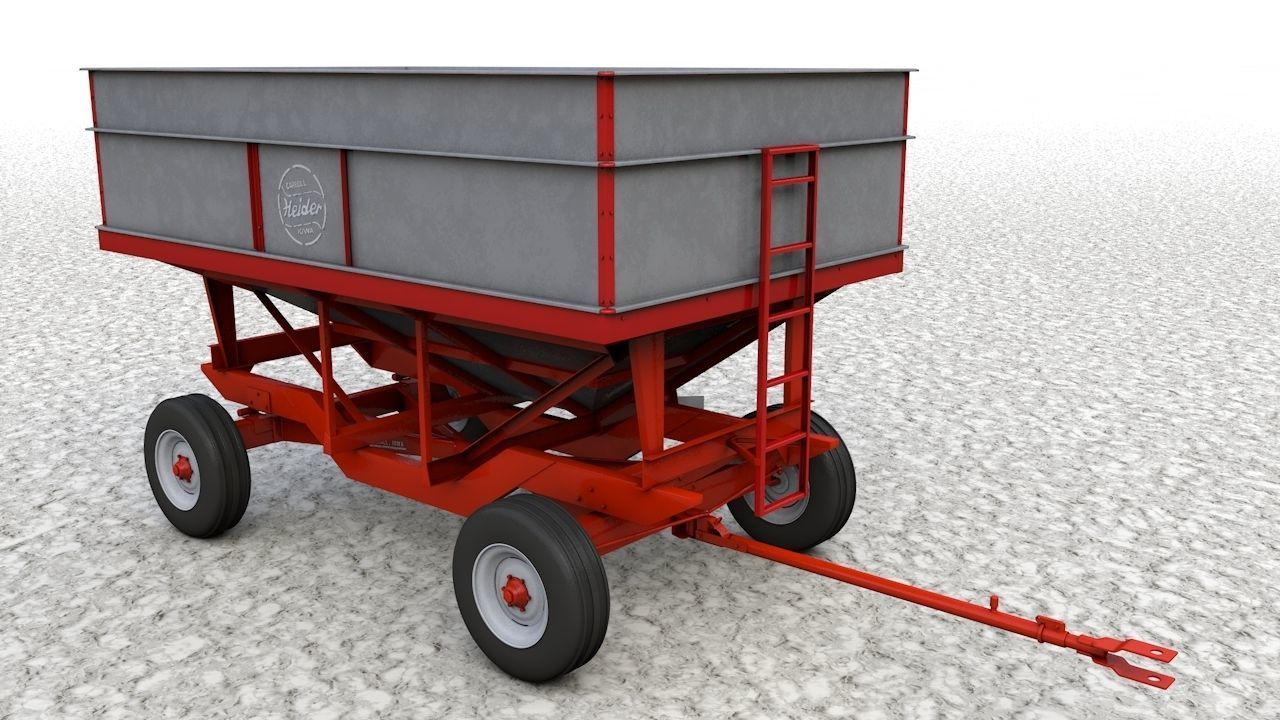 Heider Gravity Flow Wagon 3D model_4