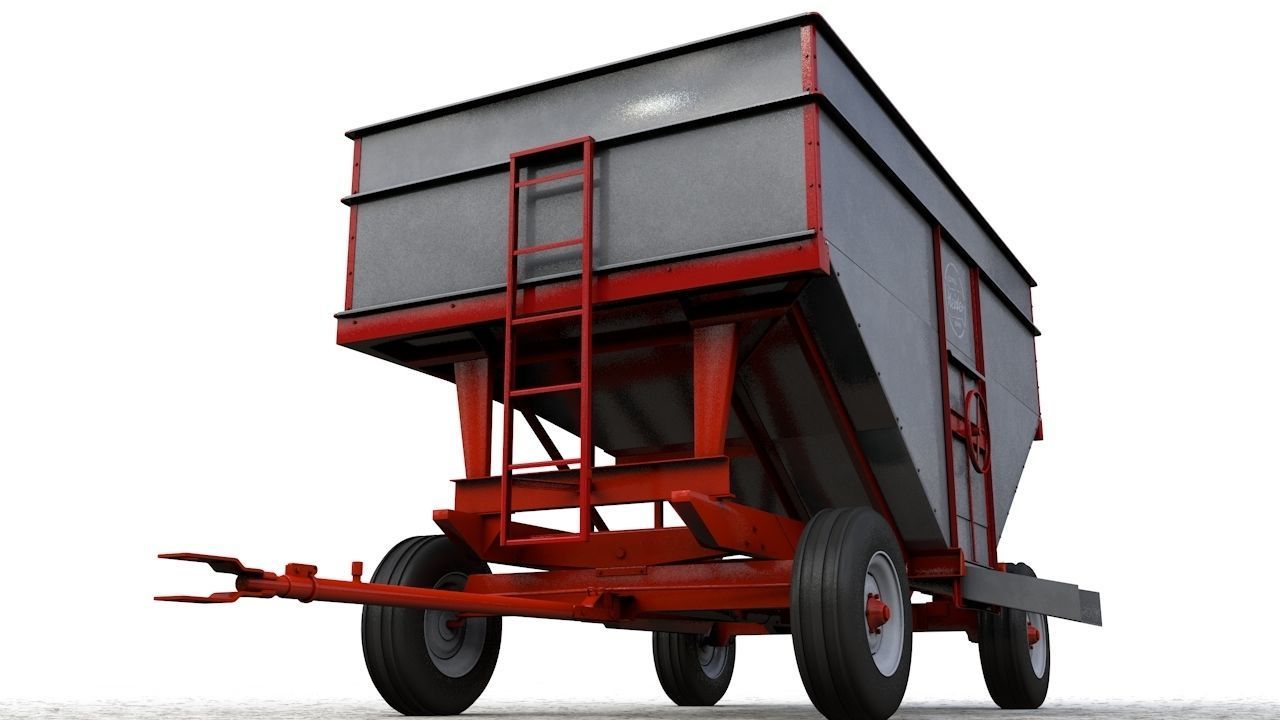 Heider Gravity Flow Wagon 3D model_5